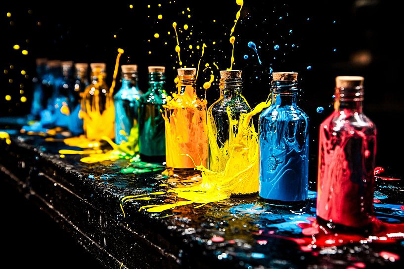 Bunte Explosion von Glasfarben von Art & Soul Creations