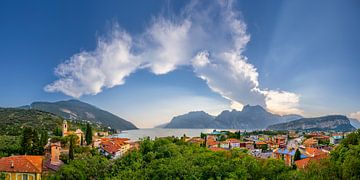 Beautiful sky over Torbole on Lake Garda by Voss Fine Art Fotografie