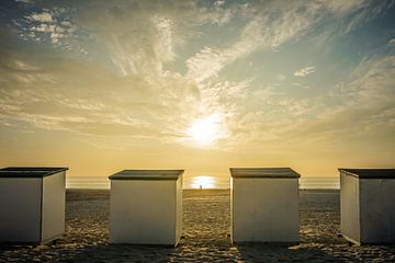 coucher de soleil sur la plage