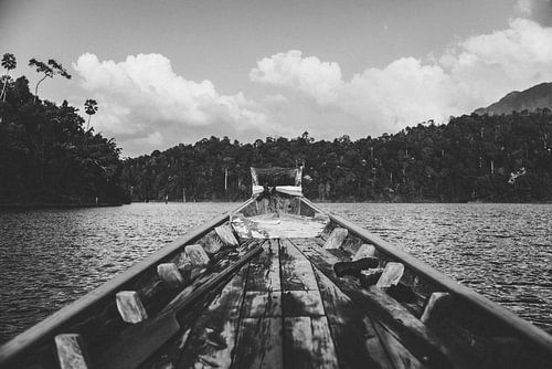 Verkenning per Houten Motorboot: Avontuur op Cheow Lan Lake