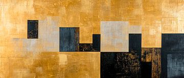 Abstracte goudstructuur van Poster Art Shop