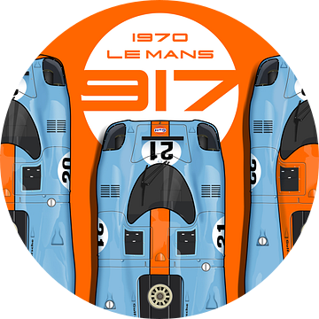 3 x 917 op Le Mans 1970 van Theodor Decker