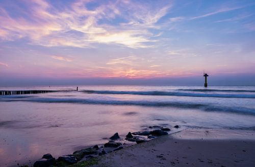 Sunset Cadzand-Bad by Ellen Driesse