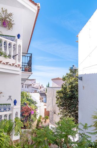 Picturesque white mountain village in Andalusia