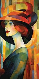 Abstraktes Porträt von Blickfänger Gemälde