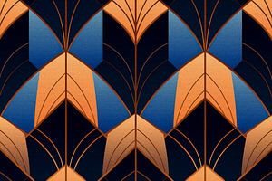 Dunkles Art-Déco-Motiv