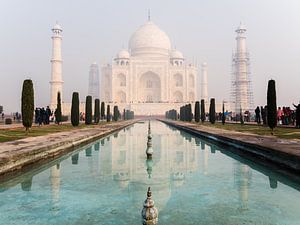 Reflektion des Taj Mahal