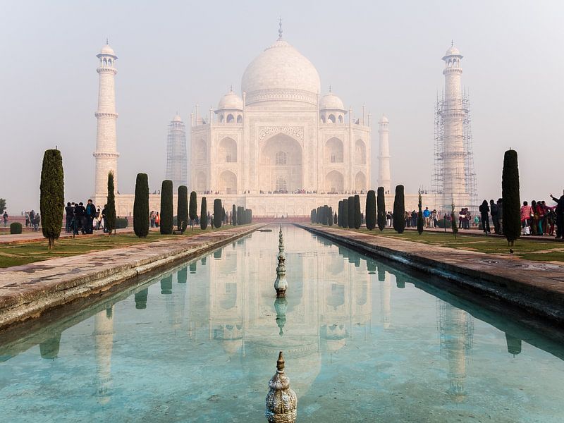 Reflektion des Taj Mahal von Shanti Hesse