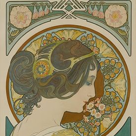 Primrose (1899) von Alphonse Mucha von Peter Balan