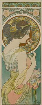 Primrose (1899) door Alphonse Mucha van Peter Balan
