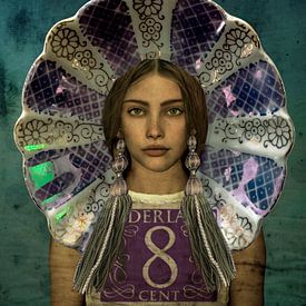 Timbre Pop-Art Beauty Holland Parlemur sur Yvonne Zeldenthuis