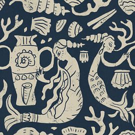 Mythical Ocean Mermaids by Raipa Studio