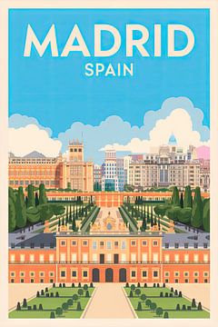 Madrid, Spain. by Poster Art Shop