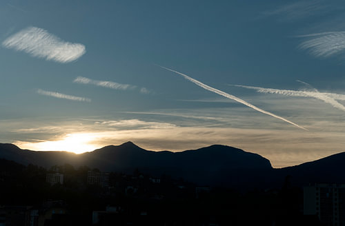 Lever du soleil sur Chambéry