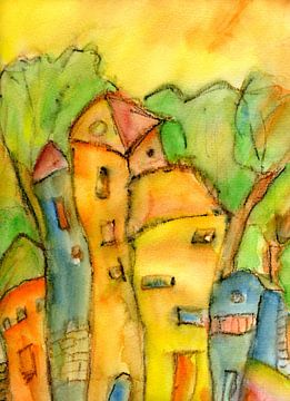 Parade of Houses by Claudia Gründler