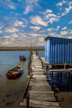 Aanlegsteiger in Porto Palafita da Carrasqueira van Frans Nijland