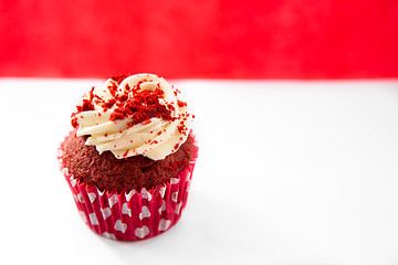 Rode fluwelen cupcake van Dani Teston