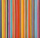 Stripes colourful 'Je t'aime' by Anja Namink - Paintings thumbnail