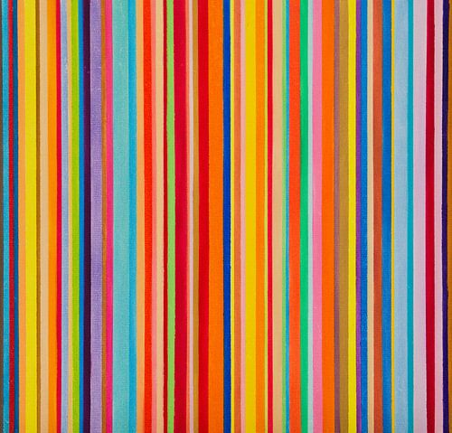 Abstracte verticale strepen van Anja Namink