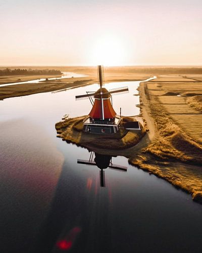 Windmill from the air