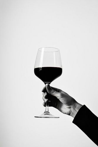 Genieten van rode wijn
