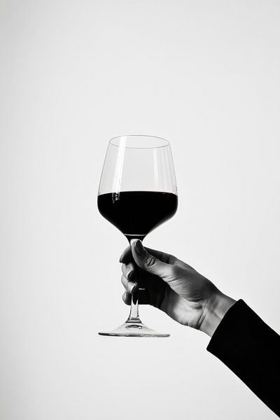 Rotwein Genuss von Poster Art Shop