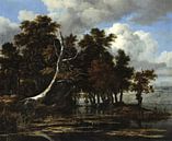 Jacob van Ruisdael. Eiken bij een meer met waterlelies van 1000 Schilderijen thumbnail