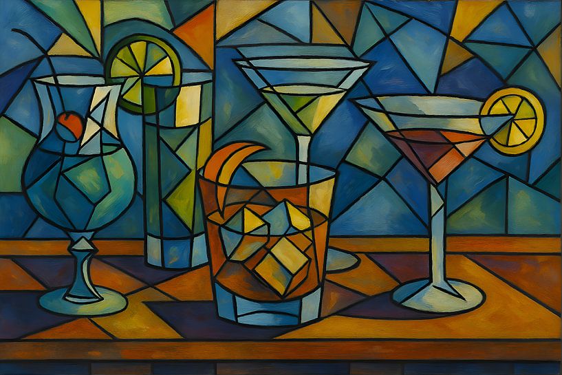 Cocktails schilderij. van Johannes