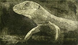 Fleeting encounter, Etching by Helga Pohlen - ThingArt
