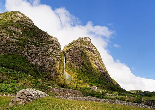 Azores - Waterfall on the island of Flores