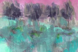 Dreamy Teal Forest by Lori Ann Folz