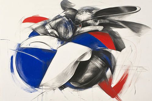 Abstract kunstwerk met levendige kleuren