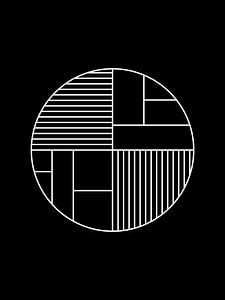 Minimal Geometry Circle Print