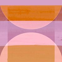 Abstracte Roze Bauhaus Vormen