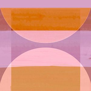 Abstrakte Rosa Bauhaus Formen