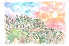 Holy Mountain of Montserrat Spain by Markus Bleichner