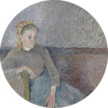Zittende boerin, Camille Pissarro