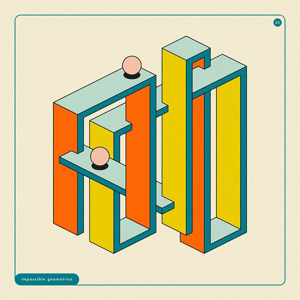 Impossible Geometrics 23 by Jazzberry Blue
