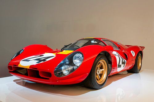 Red Ferrari 330 P4 on display