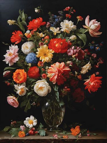 Weelderig boeket  caravaggio stijl