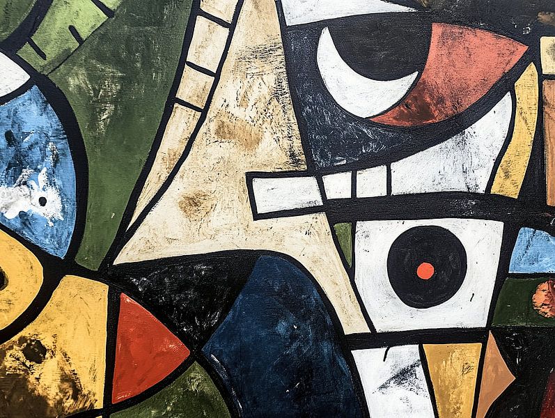 Abstract forms | Geometric Playfulness on Canvas by ARTEO Paintings