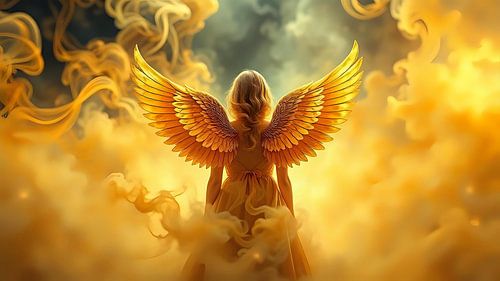 Engelen in het spel van licht