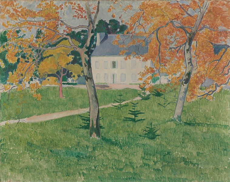 Émile Bernard-House among trees Pont-Aven by finemasterpiece