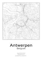 Stadskaart - België - Antwerpen