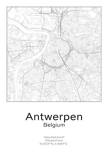 Plan de ville - Belgique - Anvers