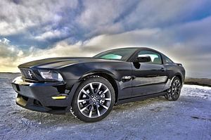 Ford Mustang sportscar en noir sur Atelier Liesjes