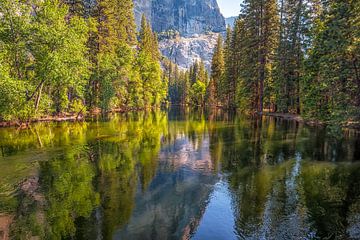 A Merced River Calm - Yosemite Valley by Joseph S Giacalone Photography