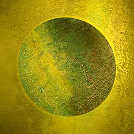 Struktur Wandel Mond Gold von Claudia Gründler