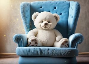 Teddybär im Sessel