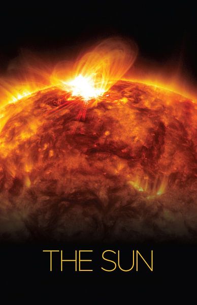 STK205509S-Solar system poster of the Sun. by Stocktrek Images